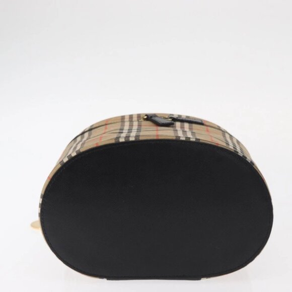 Authentic BURBERRY Nova Check Vanity Hand Bag bst384-121825 - Picture 9 of 16